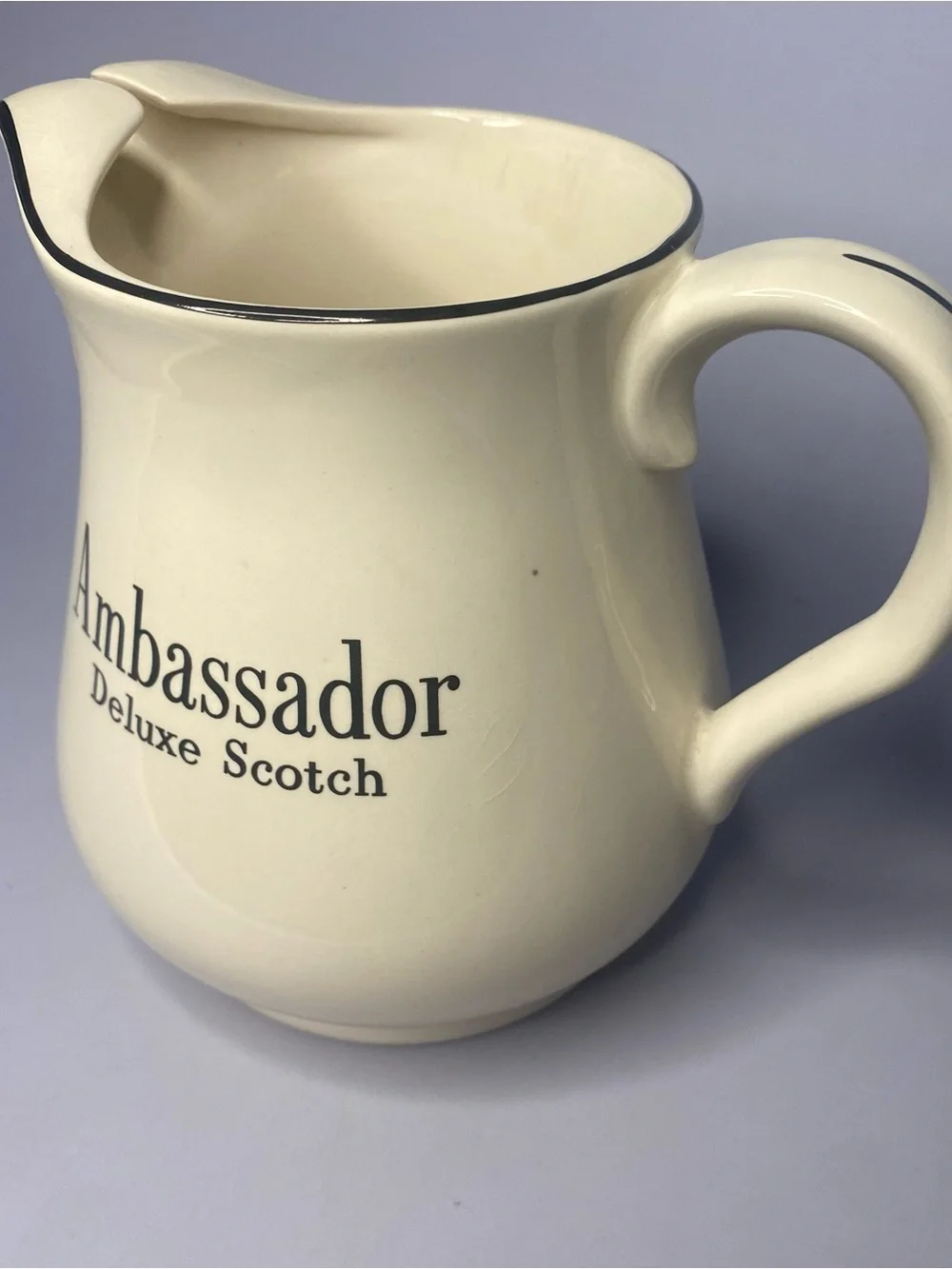 Vintage Ambassador Deluxe Scotch Whiskey Pub Jug Pitcher Made in England